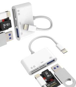 LightningSDJ[h[_[}CNsd4in1ϊA_v^[(2Zbg)USB3.0MicroSD[dOTGJTFʐ^f[^]tbVJ[hobNAbvACtHCgjO[dP[u