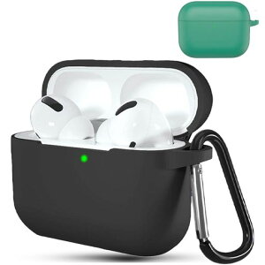 BOOLINNForairpodspro3�P�[�X�S�ʕی�J�o�[�t��V���R�������Ռ��z���J�o�[����~�ߌy�ʝ����h�o�L�Y�h�~�[�d�Ή������h�~���s�J���r�i�t��airpodspro3�Ή��ی�P�[�X(�O���[��)