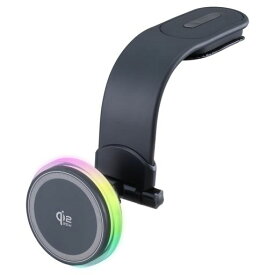 セイワ(SEIWA) 車内用品 スマホホルダー Qi2.2 25W マグネット 無線充電 スマホホルダー MF オーロラ LED 9色自動変更 9色単色発光 D668 強力 粘着テープ貼り付け フレキシブルアーム MagSafe対応 マ…