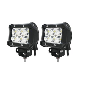�J�V���� LED���[�N���C�g �~�j�p 6�� 18W 2�Z�b�g LED6�� ���F 16W 14400lm 6000K �m�C�Y�΍� IP67 DC12/24V NML-111