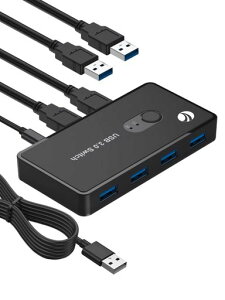 uVCOMXvUSB3.0ؑ֊PC2pUSB3.0|[g*4USB؂ւXCb`[5Gbps]v^}EXL[{[hp\RLUSBSwitchݑΖWindows/Mac