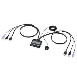 �T�����T�v���C(Sanwa Supply) HDMI�Ή��茳�X�C�b�`�t���p�\�R�������ؑ֊�(2:1) SW-KVM2WHU