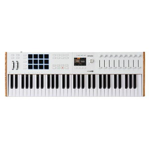 Arturia �A�[�g���A �L�[�{�[�h�E�R���g���[���[ KeyLab mk3 61����/�x���V�e�B&�A�t�^�[�^�b�`�Ή�/�p�b�h�@�\/�t���J���[�E�f�B�X�v���C���� �z���C�g