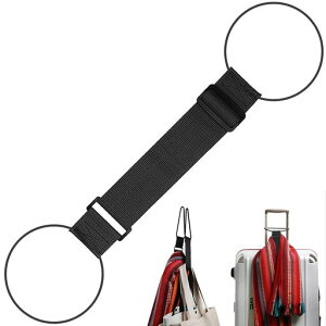 スーツケースベルト荷物固定ベルト長さ調節可能固定ベルト旅行グッズスーツケースにバッグを固定利便性多目的ツール軽量(ブラック)