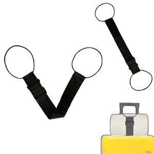 MINBOOTバッグとめるベルト荷物固定ベルト海外旅行便利グッズバッグ固定ベルトスーツケースベルトキャリーケース荷物調節可26~40CM軽量旅行用品出張固定ずり落ち防止ブラック2個入り