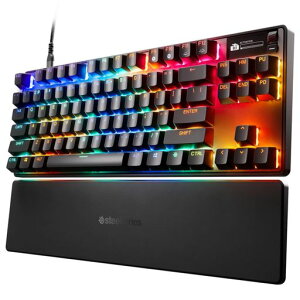 SteelSeries���s�b�h�^�b�v���s�b�h�g���K�[�Q�[�~���O�L�[�{�[�h�e���L�[���X�L���p��z��h���݌v���C�z�[�����ʃZ���T�[OmniPoint�X�C�b�`�L�@EL�f�B�X�v���C����ApexProTKLGen3-US�u���b�N