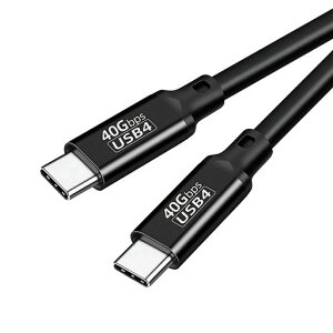 Thunderbolt 4 �P�[�u�� 1.5m USB4�Ή� Popolier [USB-IF�F�� / 240W�o�� / 40Gbps�����f�[�^�]�� /8K@60Hz �f���o�� ] �T���_�[�{���g 4�P�[�u�� ���ϋvPVC�f�� ���ʌ݊�