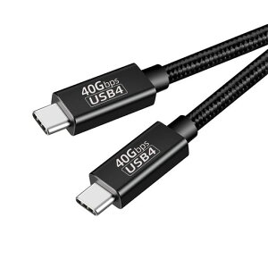 Thunderbolt4P[u(ubN0.2m)USB4ΉPopolier[240Wo/40Gbpsf[^]/8KE4K/USB3.2/3.1/3.0/2.0]T_[{g4P[uUS
