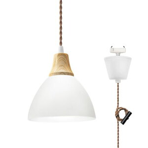 DiCUNOペンダントライト引掛シーリング用LED一体型60W相当昼白色1灯シーリングライト天井照明吊り下げコード長さ80CM長さ調整可能半円形シェードシンプルおしゃれホワイト1個入