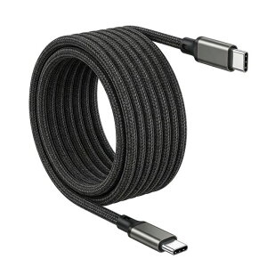 USB-C&USB-C�P�[�u��3mLpoieJun�y240WPD�Ή�/USB3.2Gen2x2-20Gbps�f�[�^�]���z8K@60Hz/4K@240Hz�f���o��E-Marker�`�b�v���ڒ����ϋv�i�C�����҂݃^�C�vCUSB