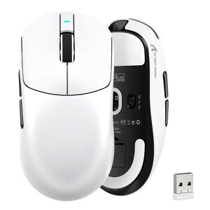 ATTACK SHARK X8PLUS �Q�[�~���O�}�E�X ���C�����X���� 40K�Z���T�[ �y��55g 1K�|�[�����O���[�g ��x�� 2.4G/Bluetooth/USB�L�� �[�d�� 6�v���O�����{�^�� 200���ԘA���g�p�\ �u�Z�K�F�؎擾�ς݁v