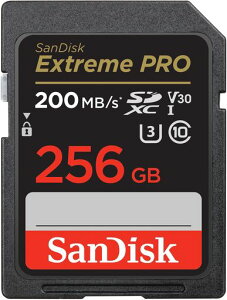 SanDisk (�T���f�B�X�N) 256GB Extreme PRO SDXC UHS-I �������[�J�[�h - C10�AU3�AV30�A4K UHD�ASD�J�[�h - SDSDXXD-256G-GN4IN