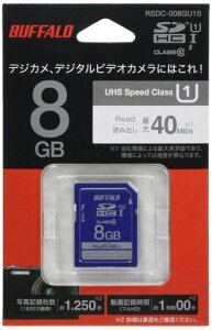 BUFFALO UHS-I Class1 SD�J�[�h 8GB RSDC-008GU1S