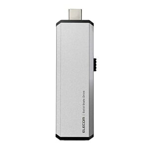 �G���R�� �O�t��SSD 250GB USB3.2(Gen1) PS5/PS4(���[�J�[����m�F��) �X���C�h�� Type-C&Type-A���Ή� �V���o�[ ESD-EWA0250GSV