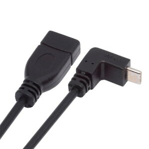 cablecc 10Gbps USB-C USB 3.1 Type-C �I�X - USB 3.0-A ���X OTG �f�[�^�p���[�A�b�v 90�x�p�x�t���P�[�u�� 20cm