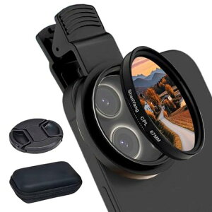 DR.TREE CPL�t�B���^�[ 67mm �Ό��t�B���^�[ �N���b�v�� ���˒��� ���E�ȒP �X�}�z�p�J���������Y