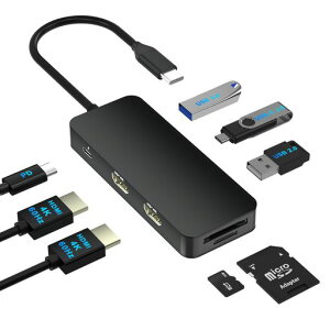hbLOXe[VHDMI28-IN-1USBCnu4KE60HzΉfAHDMIgUSB-A/USB-Cf[^]/PD100W}[d/SD&TFJ[hType-cHDMIzg[hΉMST