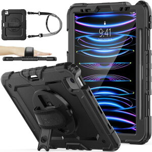 SEYMACstock11C`iPadPro42022P[XϏՌیtBty[360°]X^hnhXgbvV_[XgbvSʕیJo[iPadPro