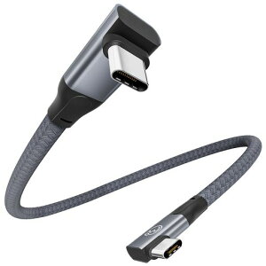 USB C �P�[�u�� L�� 0.3M 240W���[L���^ USB C 3.2 Gen 2x2 20Gbps�����f�[�^�]�� �Z���^�C�vc �P�[�u��