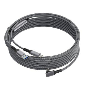 SHEAWA �����N�P�[�u�� Link�Ή� 5M L���^ USB3.2 Gen1 18W�}���[�d for Meta Quest 3S/3/2/1/Pro �i�C�����҂� �݊��i Type-C�P�[�u�� 5Gbps�����f�[�^�]�� PD�Ή� �ϋv �܂�ɂ���