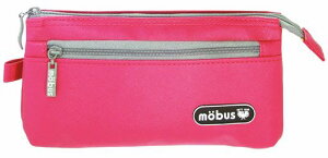 mobusペンケース4ポケットピンクMOG-4P-01