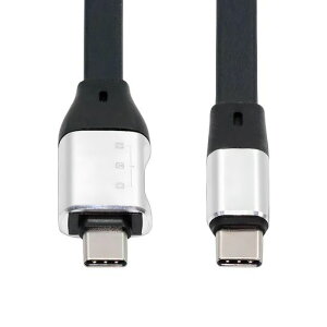 Cablecc USB 3.1 10Gbps �I�X - �I�X Type-C USB-C & PD OTG �I�[�f�B�I ���X�|�[�g �t���b�g �X���� FPC �f�[�^�P�[�u�� �m�[�g�p�\�R�� �g�ѓd�b�p