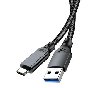 USB Type C �P�[�u�� POTRRCIUSUER USB-A to USB-C 10Gbps �����f�[�^�]�� 60W �}���[�d �yAndroid Auto�Ή��z �X�}�[�g�t�H���A�^�u���b�g�A�Q�[���@�A�O�t��SSD �e�@��Ή� ���ϋv�i�C�����҂�