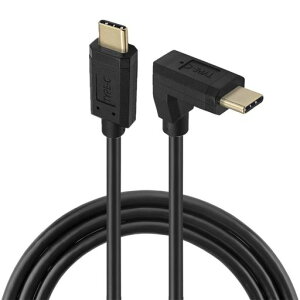 Xiwai USB3.1 �����P�[�u�� Type-C �I�X - USB-C 90�x�������E�������� 10Gbps 4K �f�[�^�R�[�h 65W �n�[�h�h���C�u���j�^�[�p 1.0m