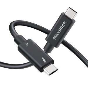 �yIntel�F�؎擾�zMaxonar Thunderbolt 4 �P�[�u�� 1M�y40Gbps�f�[�^�]���EPD100W�}���[�d�E8K@60Hz�f���o�́EUSB4/TB3���ʌ݊��z�A�N�e�B�u �^�C�vC �P�[�u�� MacBook Pro/Air M1