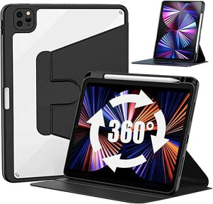 ZenRichiPadAir5�P�[�X2022iPadAir4�P�[�X2020iPad10.9�P�[�XiPadPro11�P�[�X2021/2020/2018360�x��]�X�^���h�w�ʃN���A�����J���������Y�ی�V�[�g�t��