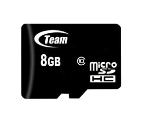 Team Micro SDHC Class10 �������[�J�[�h 8GB �u���b�N TG008G0MC28A