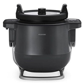 アイリスオーヤマ 自動調理鍋 自動かくはん式調理機 シェフドラム 電気鍋 揚げ物 CHEF DRUM DAC-IA2-H PC、PA、PET、SUS グレー