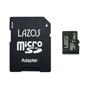 256GB �}�C�N��SD�J�[�h MicroSD�J�[�h SDXC �N���X10 UHS-1 U3 R:110MB/s W:70MB/s LAZOS L-B256MSD10-U3