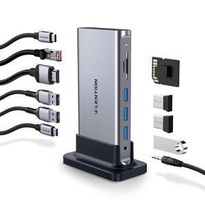 LENTIONUSBChbLOXe[V4K60HzHDMI100WPDC[TlbgJ[h[_[USB3.0AUXA_v^[MacBookPro/MacAir/SurfacephCo[FUSBCnu