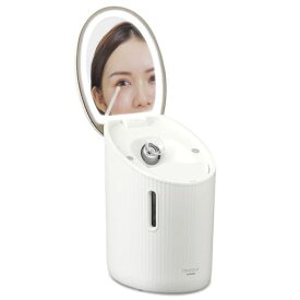 アイリスオーヤマ フェイススチーマー 【VOCE2023年下半期美容家電ベスコス スキンケア美顔器部門5位】3モード搭載 ライト3種類 大容量タンク ミラー付 お手入れ簡単 黒ずみ 保湿 メイク落…