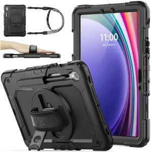 SEYMACstockGalaxyTabS10FE/S9/S9FEP[XϏՌیtBtt[یtBȂt[y[360°]X^hnhXgbvV_[XgbvSʕیJo[(ubN)