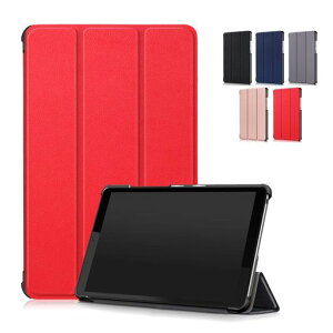 Feit対応LenovodtabCompactd-42Adocomo8インチケースカバー薄型スタンド機能付き三つ折マグネット軽量耐衝撃PUレザータブレットケースLenovodtabCompactd-42A