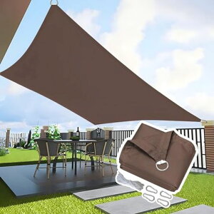 YEZOND �T���V�F�[�h�h�� 1M*2M �u���E�� �������V�F�[�h �J�悯 �Ռ��l�b�g ���O �� �x�����_ �ډB�� �l���ɂ�D�^���^���o�b�N�����t�� 400D�|���G�X�e�� �^�[�v �ȒP�ݒu