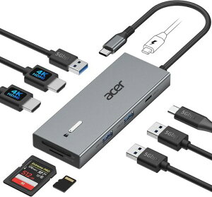 AcerUSBChbLOXe[V(9-in-1DualDisplay)USBnuType-c4K@60HzHDMIgvfBXvC2`ʁA2*HDMIóA3*USBA&C3.0|[g