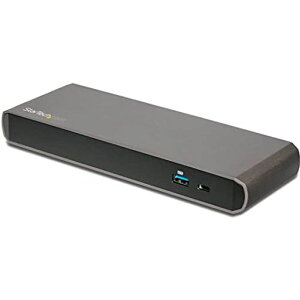 StarTech.comThunderbolt3ドック/サンダーボルト3ドッキングステーション/4K60Hzデュアルモニタ(DisplayPort&TB3USB-C対応)/85WUSBPD/3ポートUSB