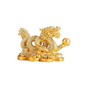 龍置物風水5本爪2024年干支龍の置物竜辰年オブジェ五本爪ドラゴン置物玄関正月新年縁起物風水グッズ金運アップ商売繁盛開運グッズ幸運開運縁起インテリア玄関テーブル車装飾(ゴールド)