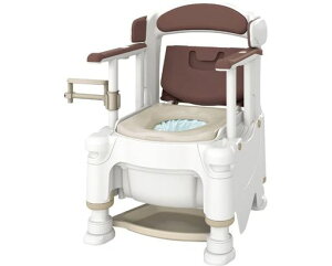 アロン化成安寿ポータブルトイレFX-30自動ラップらくゾウくん標準・快適脱臭アースブラウン532-974