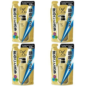 【まとめ買い】デ・オウ薬用スカルプケアシャンプーつめかえ用320ml【医薬部外品】x4個