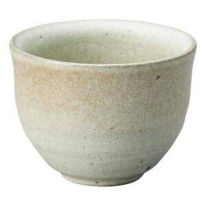 丸伊製陶信楽焼へちもん湯呑容量約200mlすず釉ホワイトMR-3-4480