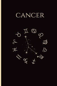 CancerJournal:BlackJournalAstrologyNotebookZodiacSignJournalCancerZodiacGift