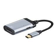 ChenYangUSBCハブ、USBCtoDisplayport/USBCデータ/PD65W高速充電3in1マルチポートアダプターサポートディ…