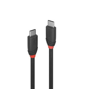 LINDY1mBLACKLINEUSB3.2Gen2x2Type-C�P�[�u��(�^��:36906)