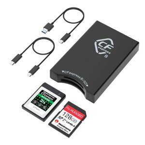 CFexpressSDJ[h[_[USBCAfAXbgUSB3.210GbpsCFexpressTypeBJ[h[_[Android/Windows/MacOS/LinuxΉAUSBC-USB/USBAP[ut