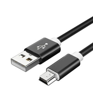 USB 2.0�P�[�u�� �~�jUSB�ϊ��P�[�u�� USB A�[�q �I�X - mini-B�[�q �i�C�����ґgUSB����T���^5�s���[�d�R�[�h ���ϋv�� 480Mbps �h���C�u���R�[�_�[�APS3 �R���g���[���[ �AHDD�AGPS �ȂǂɑΉ� 1m�u�c