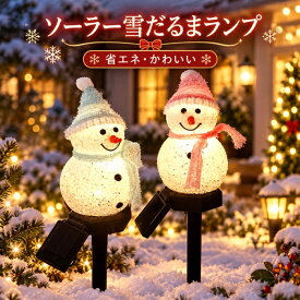 ソーラーライト 雪だるま 4体セット クリスマス 飾り 屋外 ガーデンライト ソーラーイルミネーション LEDライト 雪だるまライト 太陽光充電 自動点灯 庭 玄関 花壇 芝生 防水 おしゃれ かわいい クリスマスライト 冬 デコレーション ガーデニング 庭園灯